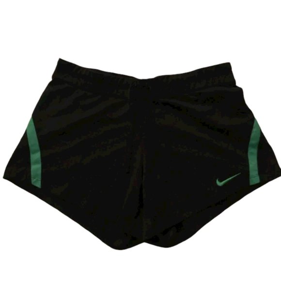 Nike Pants - Nike Dri-Fit Black Green Running Workout Athletic Shorts
